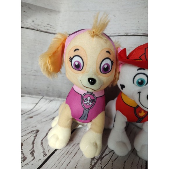 8 Inch Paw Patrol Plush Stuffed Animal Marshall & Skye - Picture 3 of 9